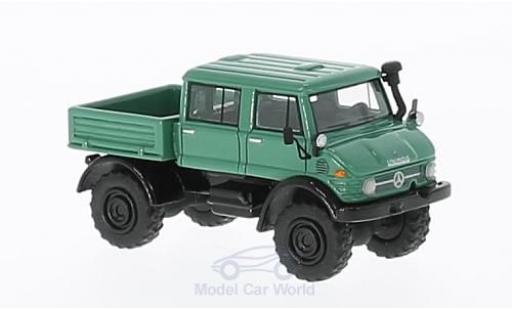 Modelauto Mercedes Unimog 406-425 U416 DoKa groen 1977 1/87 BoS Models