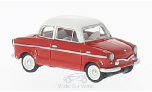 Modelauto NSU Prinz Prinz II III rood/wit 1960 1/18 BoS Models