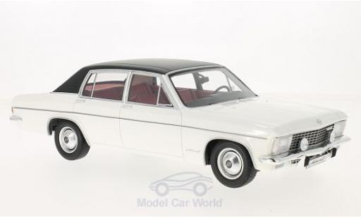 Modelauto Opel Admiral B wit/zwart 1971 1/18 BoS Models