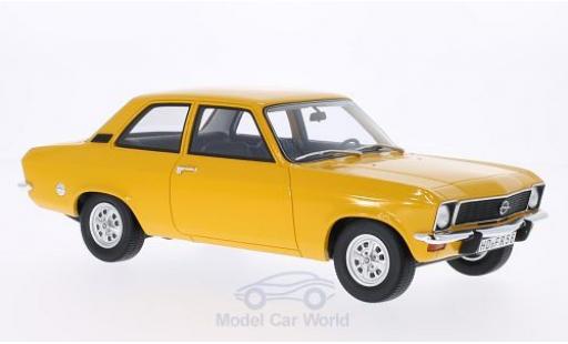 Modelauto Opel Ascona A Base A geel 1973 2-T&Atilde;&frac14;rer 1/18 BoS Models