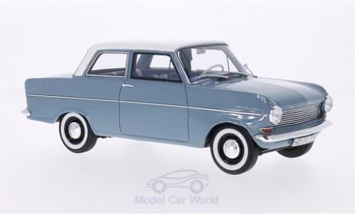 Modelauto Opel Kadett A E A blauw/wit 1962 1/18 BoS Models
