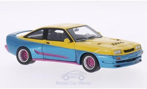 Modelauto Opel Manta B B matig metallic geel/metallic blauw 1991 1/43 BoS Models