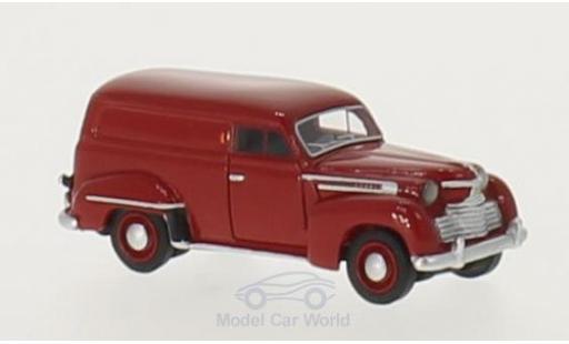 Modelauto Opel Olympia Base Bestelwagen rood 1951 1/87 BoS Models