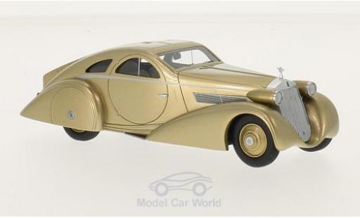 Modelauto Rolls Royce Phantom Jonckheere Coupe I Aerodynamic gold RHD 1935 1/43 BoS Models
