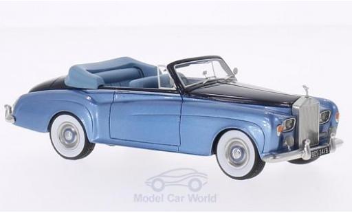 Modelauto Rolls Royce Silver Cloud DHC III metallic blauw/metallic blauw RHD 1964 1/43 BoS Models