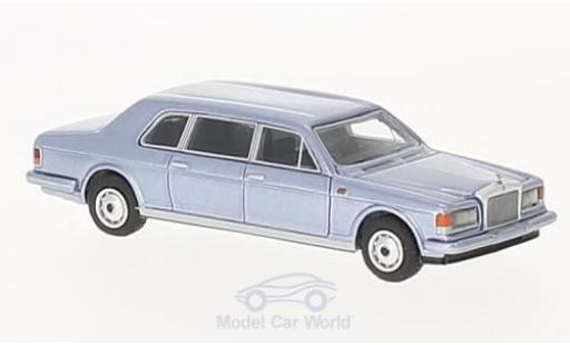 Modelauto Rolls Royce Silver Spur II Touring Sedan metallic blauw 1985 1/87 BoS Models