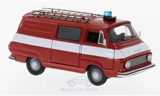 Modelauto Skoda 1203 Halbbus Brandweer 1968 1/87 BoS Models