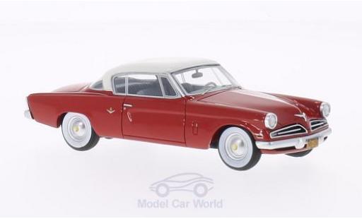 Modelauto Studebaker Commander Starliner rood/wit 1953 1/87 BoS Models
