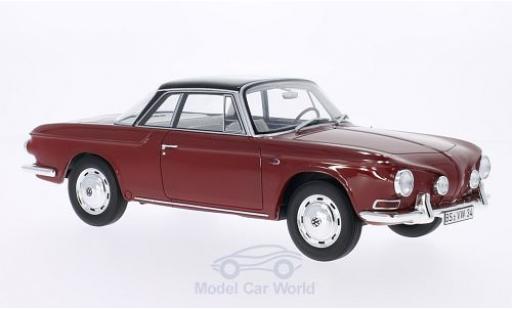 Modelauto Volkswagen Karmann Ghia Typ 34 Ghia type rood/zwart 1961 1/18 BoS Models