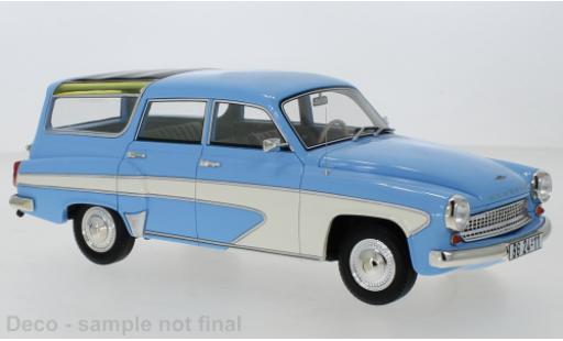 Modelauto Wartburg 312 Camping Deluxe blauw/wit 1967 1/18 BoS Models