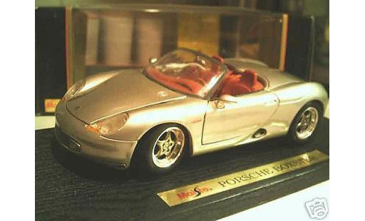 Porsche Boxster Base 1/18 Maisto grijs modelauto