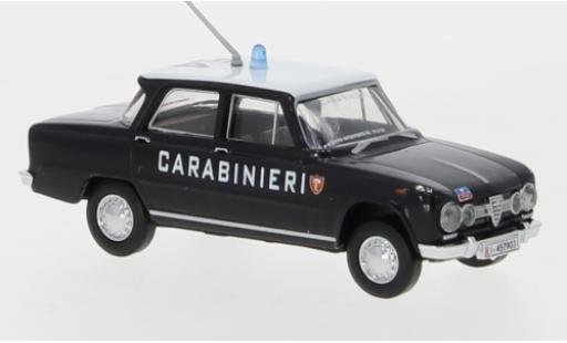 Modelauto Alfa Romeo Giulia 1600 Carabineri 1962 daknummer 54 1/87 Brekina
