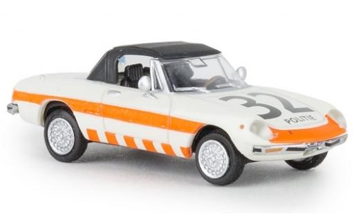 Modelauto Alfa Romeo Spider Duetto police Politie 32 1969 gesloten TD 1/87 Brekina