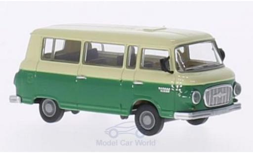 Modelauto Barkas B 1000 minibus Bus beige/groen 1/87 Brekina