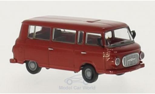 Modelauto Barkas B 1000 minibus Bus rood 1/87 Brekina