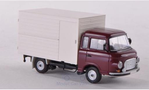 Modelauto Barkas B 1000 fourgon Koffer rood 1/87 Brekina