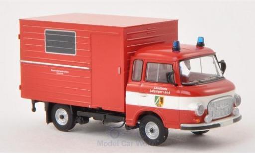 Modelauto Barkas B 1000 pompiers Koffer Brandweer Leipziger Land 1/87 Brekina
