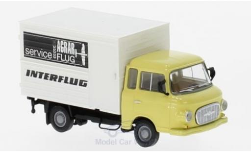 Modelauto Barkas B1000 fourgon Koffer Interflug Agrarservice 1/87 Brekina