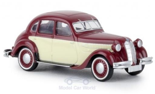 Modelauto Bmw 326 td rood/beige 1/87 Brekina