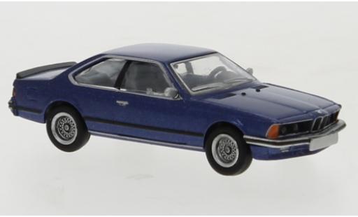 Modelauto Bmw 635 CSi metallic blauw fonc&Atilde;&copy; 1977 1/87 Brekina
