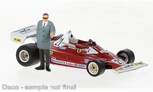 Modelauto Ferrari 312 T2 avec figurine No.21 1976 1/87 Brekina