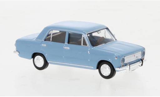 Modelauto Fiat 124 Limousine blauw 1966 1/87 Brekina