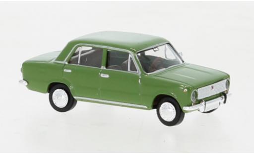 Modelauto Fiat 124 Limousine groen 1966 1/87 Brekina