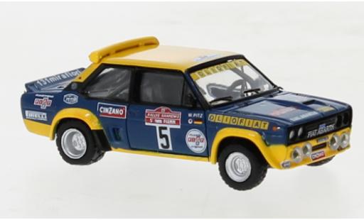 Modelauto Fiat 131 Abarth No.5 Olio Rally San Remo 1977 1/87 Brekina