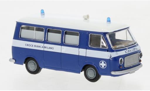 Modelauto Fiat 238 Ambulanza bus Croce Bianca Milano 1966 1/87 Brekina