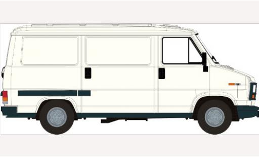 Modelauto Fiat Ducato Kasten bestelwagen wit 1982 1/87 Brekina