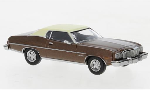 Modelauto Ford Gran Torino Gran Torino metallic brun/beige 1976 1/87 Brekina