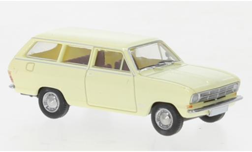 Modelauto Opel Kadett B Caravan B geel clair 1965 1/87 Brekina