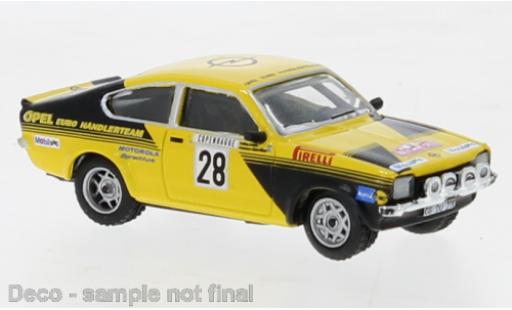 Modelauto Opel Kadett C GT/E C No.28 Rally Monte Carlo 1976 1/87 Brekina