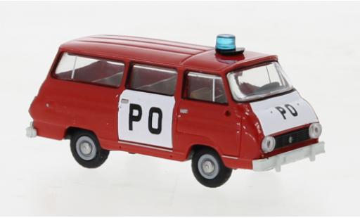 Modelauto Skoda 1203 Bus rood PO 1969 1/87 Brekina