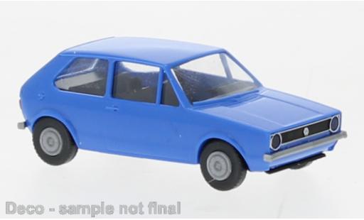 Modelauto Volkswagen Golf Base I blauw 1974 1/87 Brekina