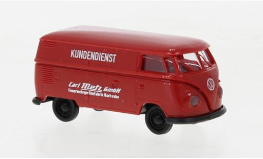 Modelauto Volkswagen T1 B bestelwagen Metz Brandweerger&Atilde;&curren;tefabrik 1960 1/87 Brekina