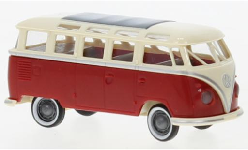 Modelauto Volkswagen T1 B Samba beige clair/rood 1960 1/87 Brekina