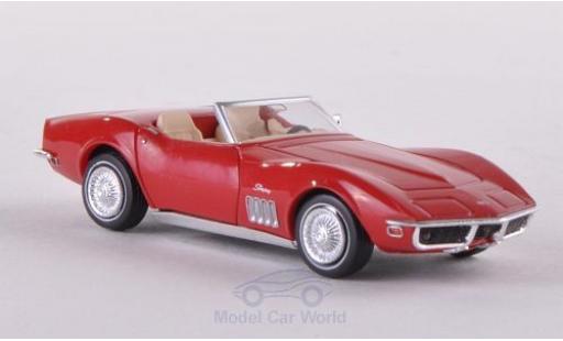 Modelauto Chevrolet Corvette Convertible (C3) Cabriolet rood 1/87 Brekina