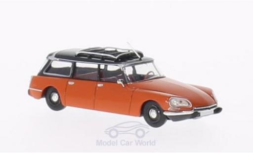 Modelauto Citroen DS Break Stationwagen oranje/zwart 1/87 Brekina