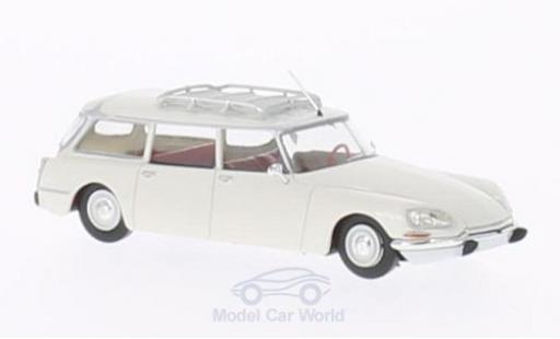 Modelauto Citroen DS Break Stationwagen wit 1/87 Brekina