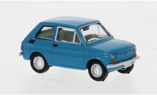 Modelauto Fiat 126 Berlina Drummer blauw 1972 1/87 Brekina
