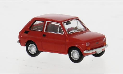 Modelauto Fiat 126 Berlina Drummer rood 1/87 Brekina