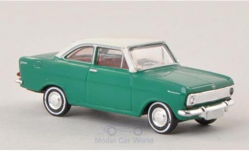 Modelauto Opel Kadett A Coupe A groen/wit 1/87 Brekina