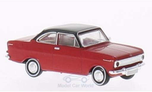 Modelauto Opel Kadett A E A Coupe rood/zwart 1/87 Brekina