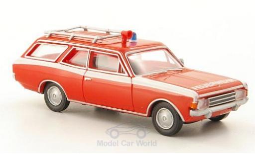 Modelauto Opel Rekord C Caravan Brandweer 1/87 Brekina