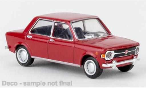 Modelauto Fiat 128 Berlina rood 1969 1/87 Brekina