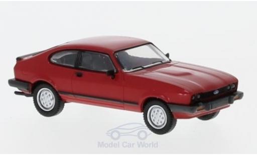 Modelauto Ford Capri MK3 MKIII rood 1981 1/87 Brekina
