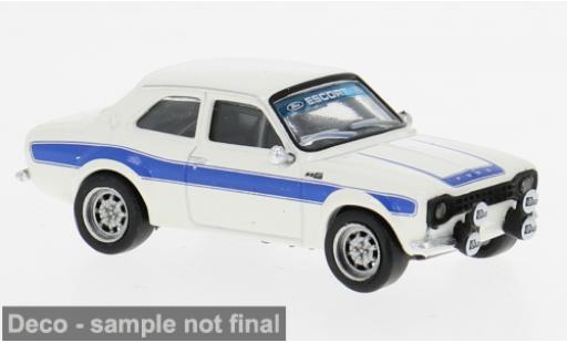 Modelauto Ford Escort RS 1800 MKI wit/blauw 1969 1/87 Brekina