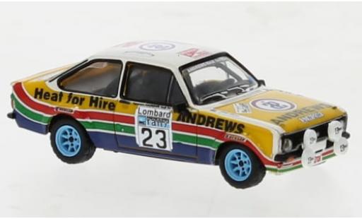 Modelauto Ford Escort RS 1800 No.23 Rally RAC Lombard 1977 1/87 Brekina