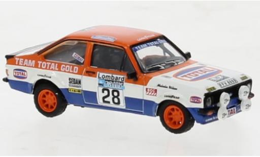 Modelauto Ford Escort RS 1800 No.28 Rally RAC Lombard 1979 1/87 Brekina